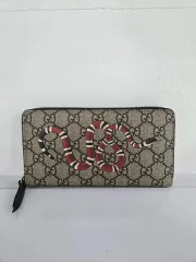 GUCCIカモフラージュヘビ革長財布 GUCII ヘビ革 カモフラージュ 長財布