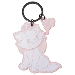 【メール便】おしゃれキャット キーリング マット染色キーホルダー マリー ディズニー マリモクラフト アクリルキーホルダー アクキー キャラクター グッズ 