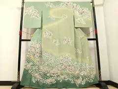 平和屋着物●訪問着　作家物　辻が花　絞り　暈し染め　やまと誂製　正絹　逸品　AABA6449ph