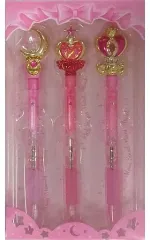 【中古】ペン うさぎ＆ちびうさ プリズムステーショナリー ムーンパワーボールペンセット(3本組) 「美少女戦士セーラームーン」 プレミアムバンダイ限定  