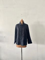 美品】RINEN ネイビー リネンジャケット - メルカリ