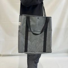 【サステナブル】端材再利用 撥水・防汚 ショルダーバッグ グレー×ブラック　Mommies#004