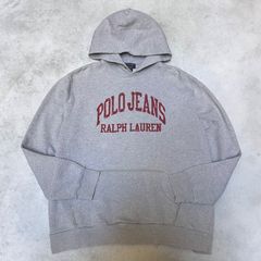 90‘s~ 　POLO JEANS　Ralph Lauren　ラルフローレン　スウェットパーカー　フーディー　XL