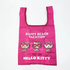 サンリオ ハローキティ 日焼け キティ エコバッグ(M) ピンク Sanrio