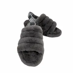 アグ UGG FLUFF YEAR SLIDE フラッフイヤースライド ファーサンダル レディース JPN：23 
