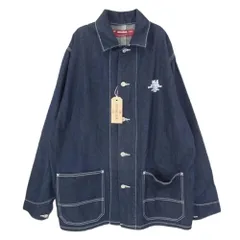 HideandSeek ハイドアンドシーク HJ-020123 Denim Coverall Jacket デニム カバーオール ジャケット インディゴブルー系 L【新古品】【未使用】【中古】のサムネイル