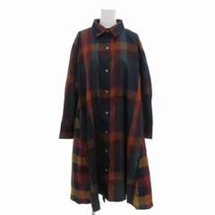 アズノウアズ as know as PLUS シャツワンピース ひざ丈 ブロックチェック 長袖 F マルチカラー /FT