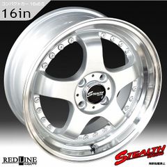 ステルスレーシング K35　16x6.5J　人気のスーパーディープ2段リム!! コンパクトカー推薦ホイール4本セット