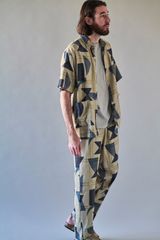 JOHNBULL/ジョンブル パターンレーヨンセットアップ Mサイズ