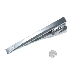 【特価商品】HYBRIDWORKS クリスタル タイピン 6月 メンズ ネクタイピン パール
