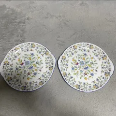MINTON ミントン HADDON HALL BLUE ハドンホールブルー B&B プレート 皿 大皿 2枚 洋食器 花柄 S 782