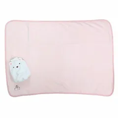  すみっコぐらし ひざ掛け マスコット巾着付きブランケット もぎゅっとしろくま 