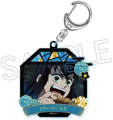 【中古】キーホルダー 嘴平伊之助 螺鈿風シリーズ アクリルキーホルダー vol.4 「鬼滅の刃」