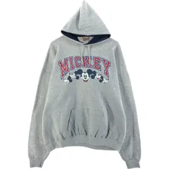 古着 90年代 THE WALT DISNEY COMPANY MICKEY MOUSE ミッキーマウス キャラクター スウェットプルオーバーパーカー USA製/eaa501239