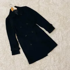 !【LES MUES】レミュー チェスターコート 無地 黒 20095