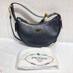 プラダ PRADA アーケ レザー 2WAYショルダーバッグ ブラック 1BC194(2100120000000939)