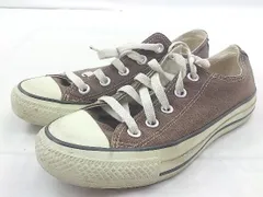 ◇ CONVERSE M9166 ALL STAR OX キャンバス オールスター スニーカー シューズ サイズ22.5ｃｍ ブラウン レディース P  【中古】 【1208230004624】