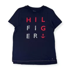 TOMMY HILFIGER NEW YORK トミー ヒルフィガー ビッグデザイン 半袖 Tシャツ M/ネイビー メンズ