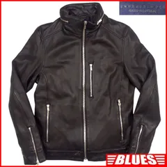 美品　ジュンハシモト　ラムレザー　羊革　シングルライダース　レザージャケット　M 送料無料】本革 シングル ライダースジャケット レザー