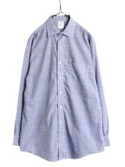 【お得なクーポン配布中!】 ブルックスブラザーズ チェック 長袖 シャツ メンズ L 程/ BROOKS BROTHERS ピマ コットン ワイシャツ ポケット付き ノーアイロン ツートン