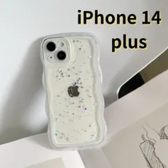 【SHOPS】iPhone14 plus スマホケース なみなみ クリア シンプル 軽量 おしゃれ かわいい 透明 E047