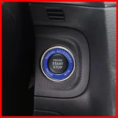 【特価セール】適用 スズキ エスクード クロスビー スイフト sx4 ジムニー アルトワークス ハスラー ワゴンr アルミ合金 エンジンスタートリング (ブルー)