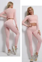 スポーツウェア レディース 3点セット 長袖Ｔシャツ スポーツブラ パンツ ヨガウェア 長袖 スポーツシャツ ジャージ 長ズボン ヨガレギンス カジュアル ヨガ フィットネス 美脚レギンス ストレッチ 着圧レギンス APlg926