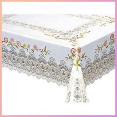 ☆人気商品☆ドーバー テーブルクロス MGプリントレースシリーズ 120cm×150cm ピンク