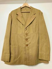 最終価格 40s Beige moleskin coverall - メルカリ