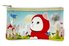 ナイ 【送料無料】【オリジナル】【ブルー･ワールド】シリコンマルチケース【赤ずきん】【猫】【ネコ】【ねこ】【動物】【アニマル】【ポーチ】【ケース】【小物入れ】【メイク】【化粧】【コスメ】【ペン入れ】【筆箱】【収納】【文房具】【雑貨】【グッズ】【かわいい】