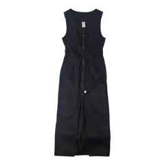 new breed clothing USA製 センタージップ ロングワンピース 着丈134cmL/ブラック/アメリカ製