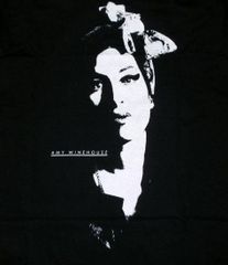 エイミー ワインハウス Tシャツ Amy Winehouse 正規品 黒 ロックTシャツ