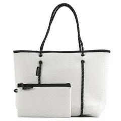 ウィローベイ Willow Bay ネオプレン トートバッグ 1101 BOUTIQUE ブティックコレクション ファスナー ショルダー トート WHITE ホワイトのサムネイル