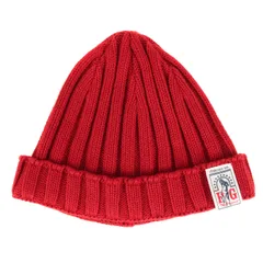 HYSTERIC GLAMOUR ヒステリックグラマー ニットキャップ ローゲージ リブ アクリルコットン サマー ニットワッチ ニット帽 MADE IN GERMANY レッド 帽子【メンズ】のサムネイル