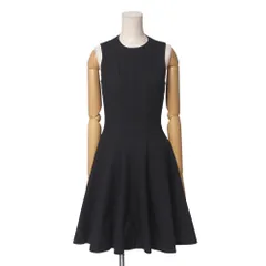POLO RALPH LAUREN ポロ・ラルフローレン ワンピース サイズ0 150/80A ノースリーブ 膝丈 フレアワンピース ドレス ブラック ブランド古着【中古】20250417/RA4316