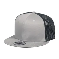 ニューエラ メッシュキャップ 無地 NEW ERA 9FIFTY NE4030 トラッカー メンズ レディース 帽子 ブランド BLANK CAP スナップバック ベースボールキャップ 野球帽 グレー