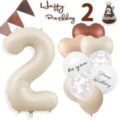 【即納】2歳 誕生日 飾り付け、数字 バルーン 大きい バースデー 飾り 誕生日 バルーン 飾り バルーンフラワー 誕生日 かざりつけ 女の子 男の子