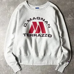 00s Champion 企業 ロゴ 両面 プリント リバースウィーブ スウェット トレーナー XL / 00年代 オールド チャンピオン 霜降り グレー 企業物