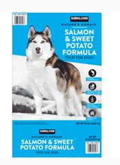 コストコ KIRKLAND (カークランド) シグネチャー ネイチャーズドメイン サーモン/ポテト 15.87㎏ 成犬用 グレインフリー