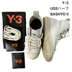 Y-3 ワイスリー ハイカットスニーカー 靴 レザー BASHYO 2 ヨウジヤマモト ホワイト 22.5cm レディース S5T537のサムネイル