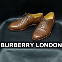 BURBERRY LONDON ストレートチップ 革靴 24cm EEE 内羽根 レザーシューズ ドレスシューズ バーバリー ロンドン グッドイヤーウェルト 短靴 レディース レトロ クラシック