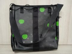 COMME des GARCONS BEATLES コムデギャルソン ビートルズバッグ ショルダーバッグ ブラック 青リンゴ