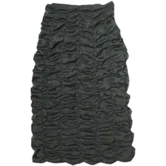 Hosbjerg ホスビョーグ 23SS VITA SKIRT ギャザータイトスカート 23060043000110 S BLACK CITYSHOP ボトムス g22208