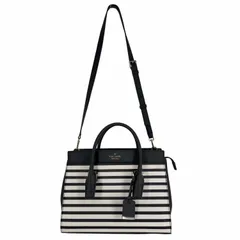ケイトスペードニューヨーク kate spade NEW YORK 2WAY ボーダー柄レザーハンドバッグ レディース 表記無 