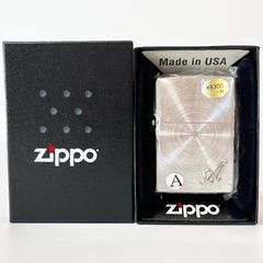 【2019年製】ZIPPO ジッポー ライター イニシャル シリーズ A スピン 彫刻 シルバー SSP-A