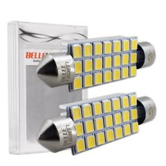 新品 42mm 4000K LED 白と電球色の中間色 2個セット 明るいルームランプ 12V用 9連 T10×42 電球 JX121-40