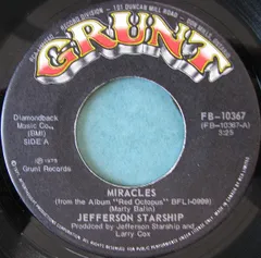 加7” Jefferson Starship Miracles FB10367 Grunt (3) /00080のサムネイル