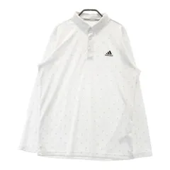 サイズ：XO ADIDAS GOLF アディダスゴルフ HA3122 長袖ポロシャツ 総柄 ホワイト系 [240101498226] ゴルフウェア メンズ ストスト