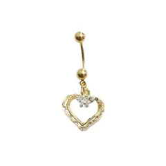 １８Gバタフライシンプルバナナ 耳兼用ボディピアス ヘソピアス 耳ピアス