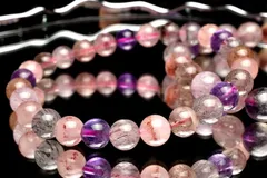 人気◇マルチカラー スーパーセブン　13mm　ブレスレット 1個売り パワーストーン 天然石 _BG5438-13